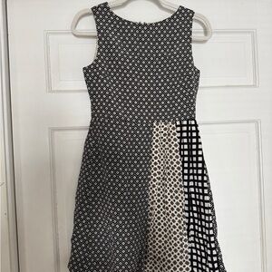 Black and White Patterned Crewcuts Jcrew Dress NWT